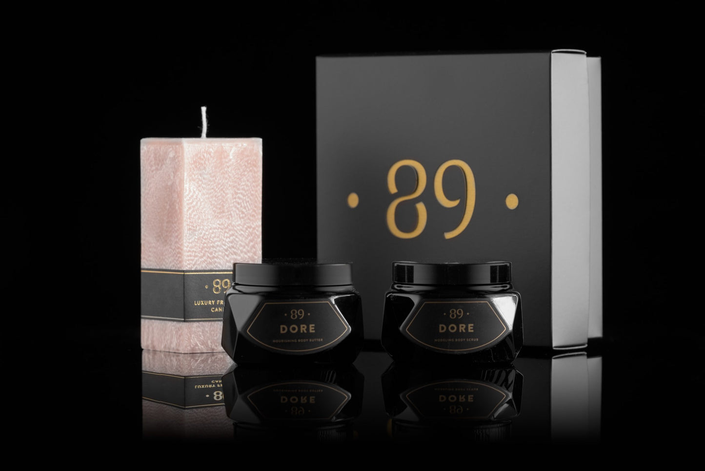 Body Scrub, Body Butter & Scented Candle - DORE (candle colour: nude) freeshipping - Eliem.co.uk